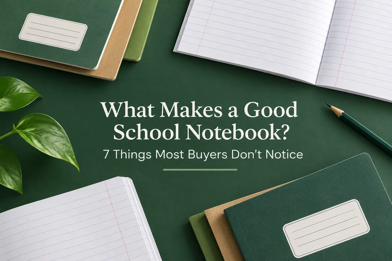 What Makes a Good School Notebook? 7 Things Most Buyers Don’t Notice