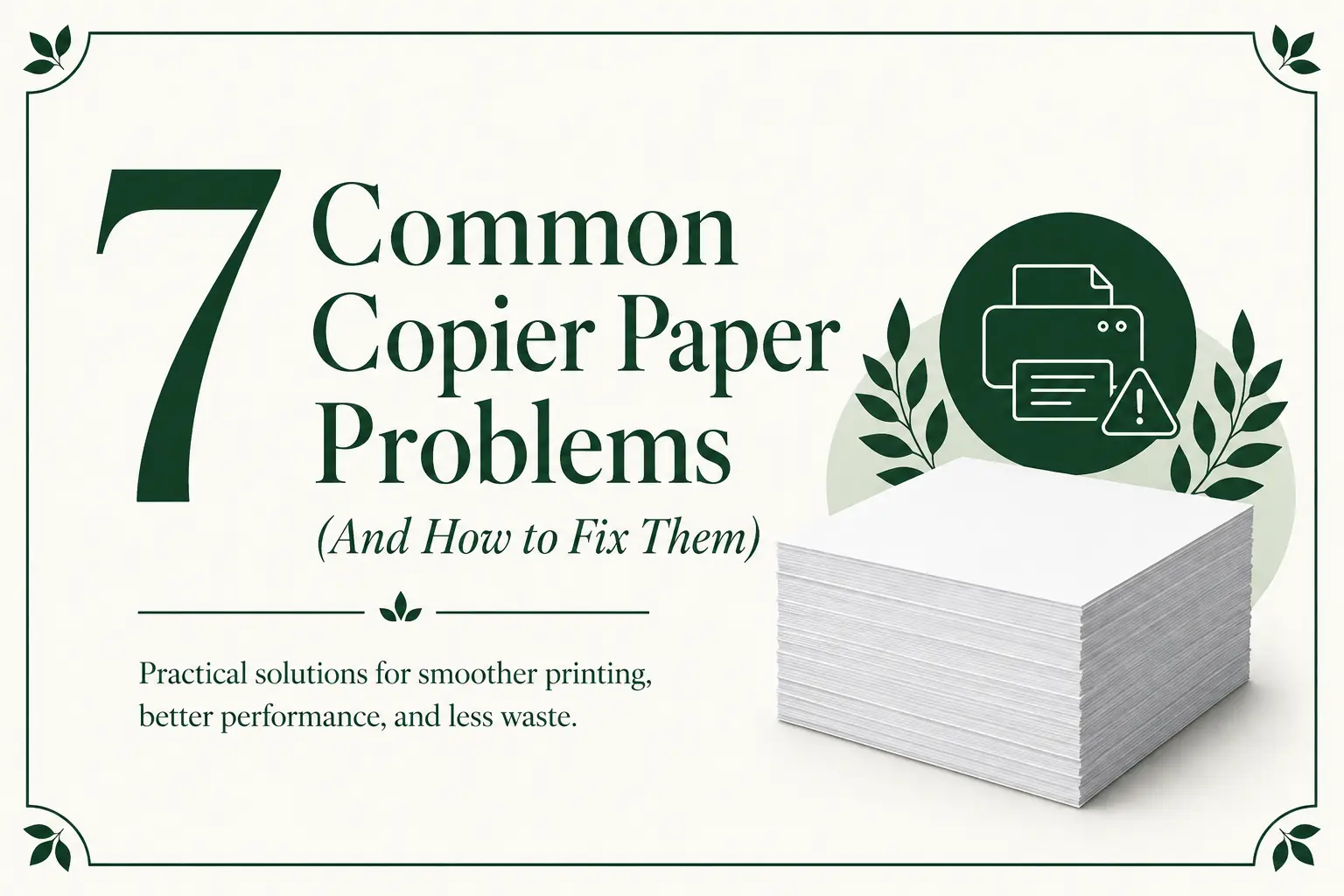 7 Common Copier Paper Problems (And How to Fix Them)